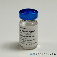 Collagen Type II, Bovine, Solution, Collagen-Induced Arthritis,Type II Collagen, MD Bioproducts, MD Biosciences

Keywords: alpha-1 chain of type II collagen, alpha-1(II) chains, COL2A1, CII, Bovine CII, Collagen Type 2, Bovine Collagen Type 2