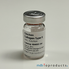 Collagen Type II, Chicken, Solution, Collagen-Induced Arthritis,type II Chicken Collagen, MD Bioproducts, MD Biosciences

Keywords: alpha-1 chain of type II collagen, alpha-1(II) chains, COL2A1, CII, Chicken CII, Collagen Type 2, Chicken Collagen Type 2